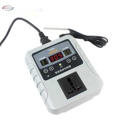 Temperature Control Device Cut Out/Industrial Standard/Memory Alarm Buzzer/Power Off Memory Thermostat Temperature Switch Socket with External Alarm Buzzer Probe Greenhouse